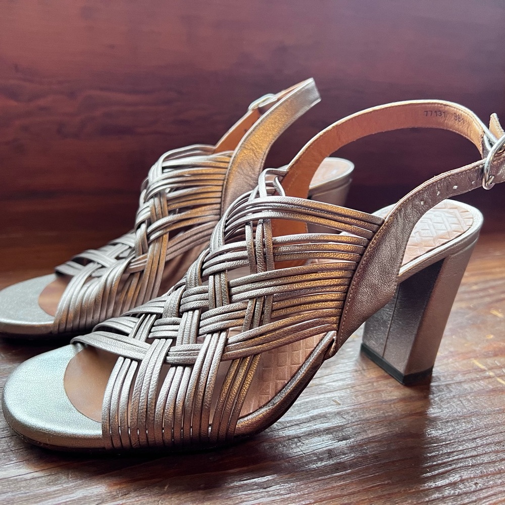 Chie Mihara Strappy Heels- Beya Iron, Size 38.5 (8)